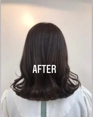 ミディアム 松本平太郎美容室大宮店所属・もりたみかこ 美容師お休み中のヘアスタイル