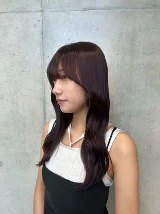 ロング カラー ヘアアレンジ ボブ艶モテカラー🫧 カリンのヘアスタイル