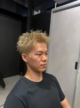 ショート カラー メンズ パーマ職人🔥池袋 こうたろうのヘアスタイル