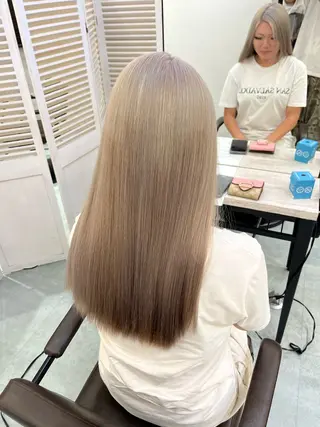 セミロング ケアブリーチ🌟 ♢WATARU♢のヘアスタイル