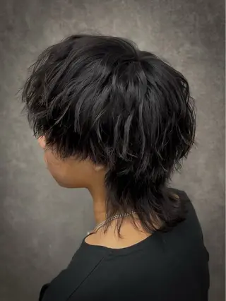 ミディアム パーマ メンズ メンズウルフ特化🐺 🔥長山耕大🔥のヘアスタイル