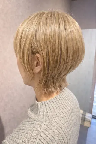 ショート カラー カワクボ ハルキのヘアスタイル