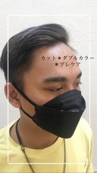 カラー メンズ 艶質改善/縮毛矯正 ササキナツミのヘアスタイル