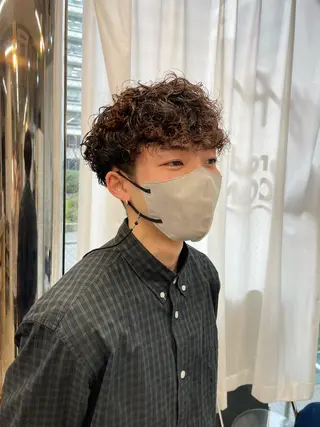 ショート パーマ メンズ Peyp所属・早瀬 裕之のヘアスタイル