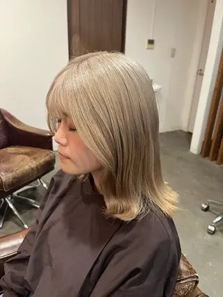 ミディアム 🫧ベージュカラー× レイヤー🫧HARUのヘアスタイル