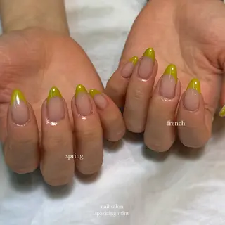 ネイル sparkling mint【スパークリングミント】所属・natsuki 🎀💎モデル様募集のネイルデザイン