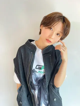 ショート La fith hair ray所属・メンズ/パーマ/ ブリーチ/KAITOのヘアスタイル