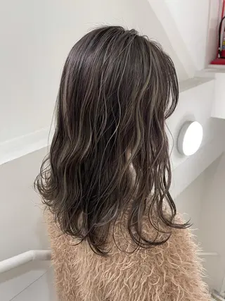 セミロング カラー Reb_keiji 👑小倉圭司のヘアスタイル