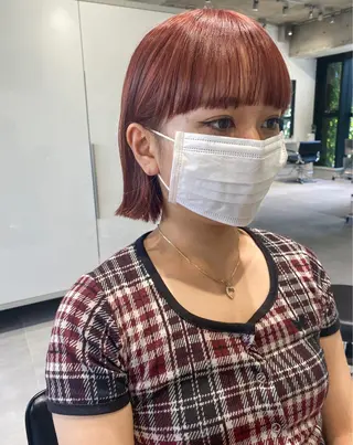 ショート カラー ヘアアレンジ stylist/蛯谷 珠里のヘアスタイル
