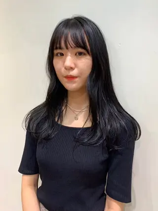 ロング カラー ヘアアレンジ cupra所属・カワクボ ソラのヘアスタイル