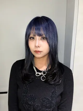 ミディアム kiitos西梅田所属・モカ／ カラーモデル募集中のヘアスタイル