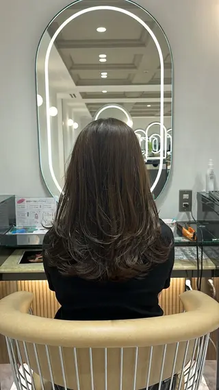 ロング カットモデル/ 透明感ヘア/成瀬裕介のヘアスタイル