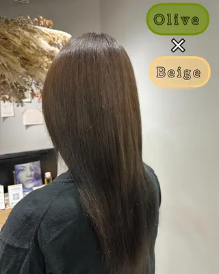 セミロング 透明感🫧/ブリーチ /永田　汰伊智のヘアスタイル