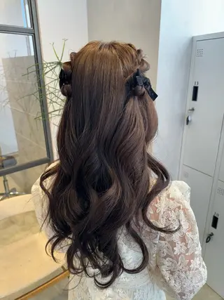 ロング ヘアアレンジ 透明感カラー✨艶髪 制作🌱山根あゆみのヘアスタイル