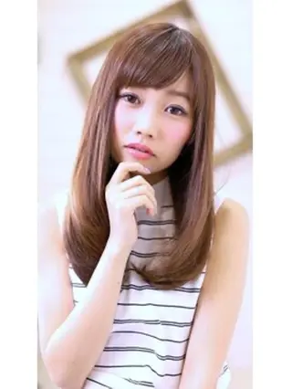 セミロング 志木駅1分☆髪質改善 ミニモ限定特別割引✨のヘアスタイル