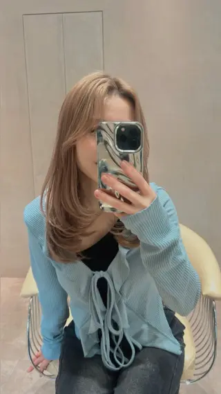 ミディアム カラー 渋谷🎀透明感カラー レイヤー/mikuのヘアスタイル