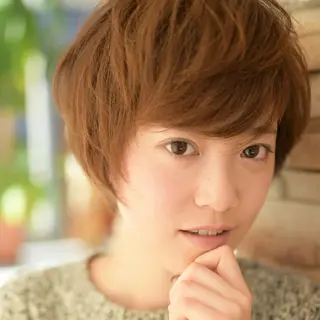 ショート カラー パーマ 野々山 直貴のヘアスタイル