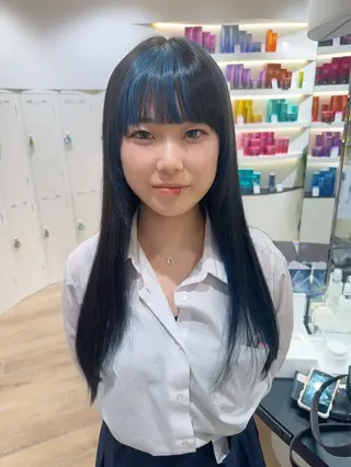 ロング カラー 垢抜け/レイヤー/ ハイトーン/アスナのヘアスタイル