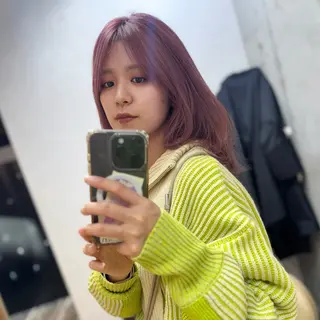 ミディアム カラー 透明感カラー/レイ ヤー/Nana🌈のヘアスタイル