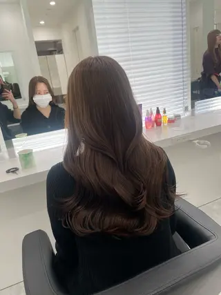 ロング カラー 韓国風透明感カラー‎ /yurinのヘアスタイル