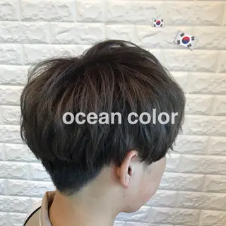 ショート カラー メンズ knock【ノック】所属・烏丸韓国ヘア🇰🇷 ayaka🎀のヘアスタイル
