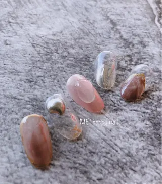 ネイル 北浦和 自爪育成ケアのネイルデザイン