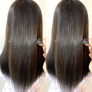 ロング 髪質改善 髪質改善カラーのヘアスタイル