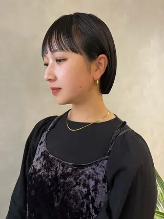 ショート 🌼タッセルボブ/シ ョートmoeka🌼のヘアスタイル