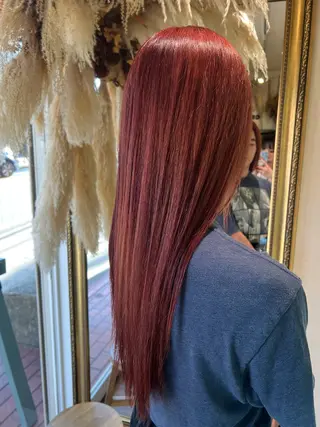 ロング 朝が楽になる艶髪縮毛 ✨中稲明梨のヘアスタイル