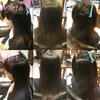 ロング パーマ ブリーチ縮毛矯正/ デサキ ショウヘイのヘアスタイル