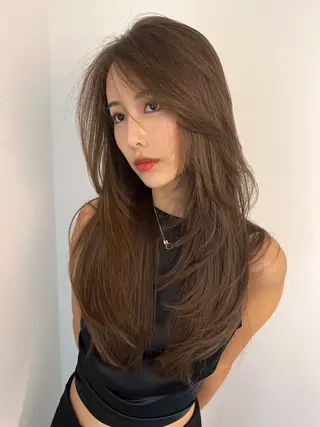 ロング 🇨🇳ワンホンヘア 下田鉄也のヘアスタイル