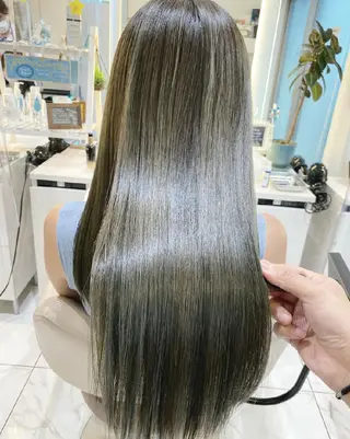 セミロング カラー ＡＳＨ 大宮のヘアスタイル