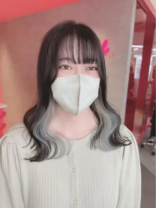 ミディアム カラー 韓国ヘア/艶カラー /田中悠佑のヘアスタイル