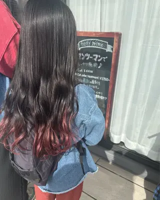 セミロング 峯 志帆のヘアスタイル