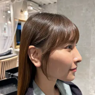 ミディアム 徳永 侑紀のヘアスタイル