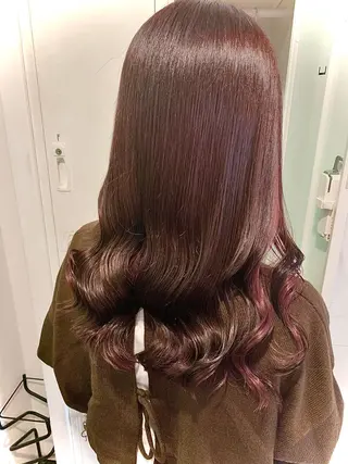 セミロング カラー FRAME+spa&hair roomなんば駅前店所属・🌸MAYU🌸 ハイトーン➕レイヤーのヘアスタイル