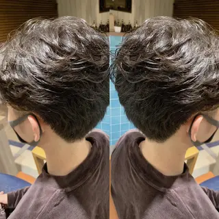 ショート パーマ メンズ 韓国🇰🇷 ✂︎hair 内田愛のヘアスタイル