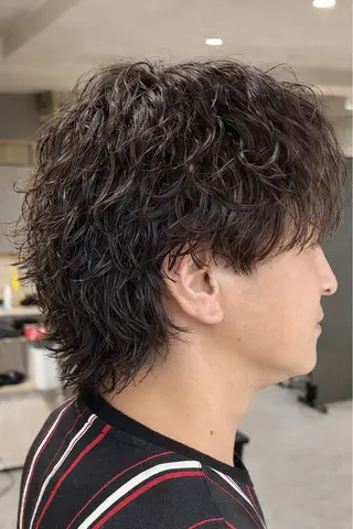 パーマ メンズ 野村 俊太のヘアスタイル