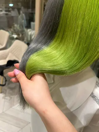 セミロング カラー 🇰🇷韓国スタイル /束間まつげ🎀ミキのマツエク・マツパデザイン