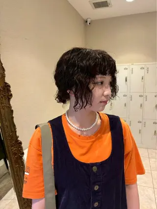 セミロング 🔅個性派/横浜パ ーマ/暖色/ミミのその他イメージ