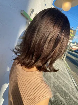 ミディアム カラー ヘアアレンジ Design Color🐰アユミのヘアスタイル