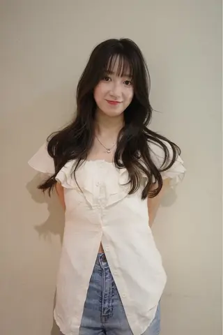 ロング カラー opus 店長大和 レイヤー/赤み消しのヘアスタイル