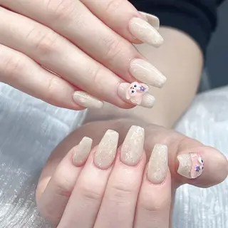 ネイル 長いだし/スカルプ/ パラシェルN.oneのネイルデザイン