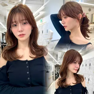 セミロング ショート/ボブ/ 白髪ぼかし/しんやのヘアスタイル