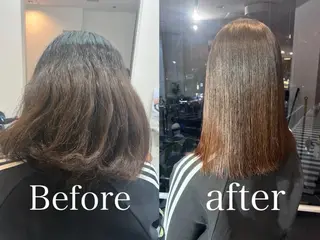 ロング 髪質改善 髪質改善カラーのヘアスタイル