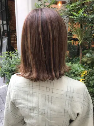 ミディアム LOMA🇰🇷 銀座クボタのヘアスタイル
