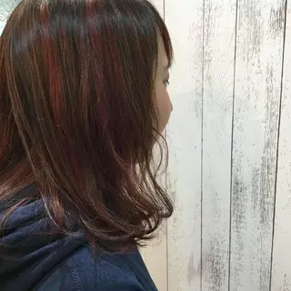 ミディアム カラー embrace エンブレイスのヘアスタイル