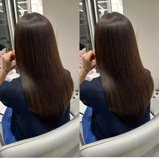 セミロング 半個室サロンyoures hair 髪質改善トリートメント東新宿店所属・榊原竜弥 髪質改善/美髪作りのヘアスタイル