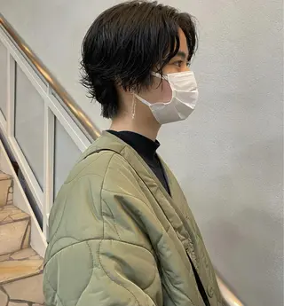 ショート パーマ ウルフカット 811 大阪梅田 ウルフのヘアスタイル