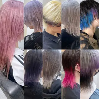 ミディアム カラー メンズ EMANON新宿南口所属・ケアブリーチ×艶カラ ー️🫧Shioriのヘアスタイル